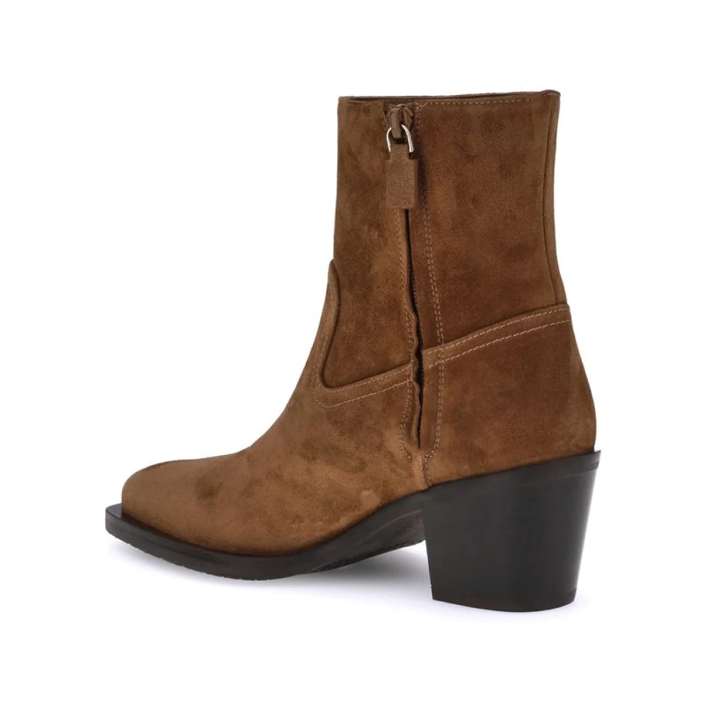 Stuart Weitzman Minimalistische Westernstijl Enkellaarzen