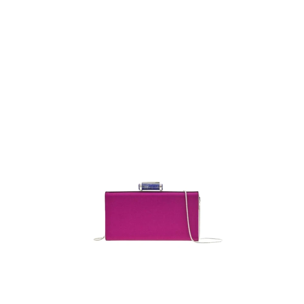 Carolina Herrera Scala Insignia Clutch Tas Pink Dames