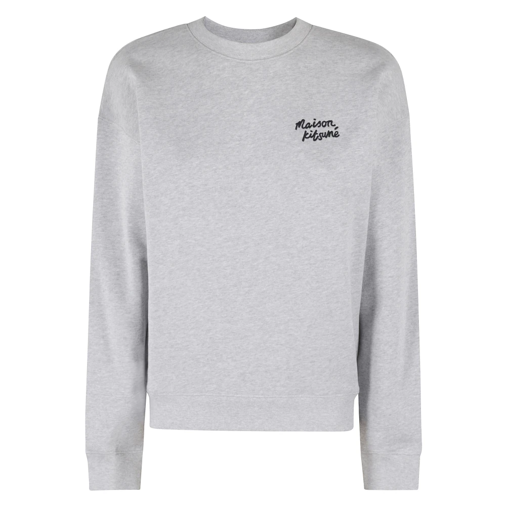 Maison Kitsuné Comfort Sweater voor Handschrift Gray Dames