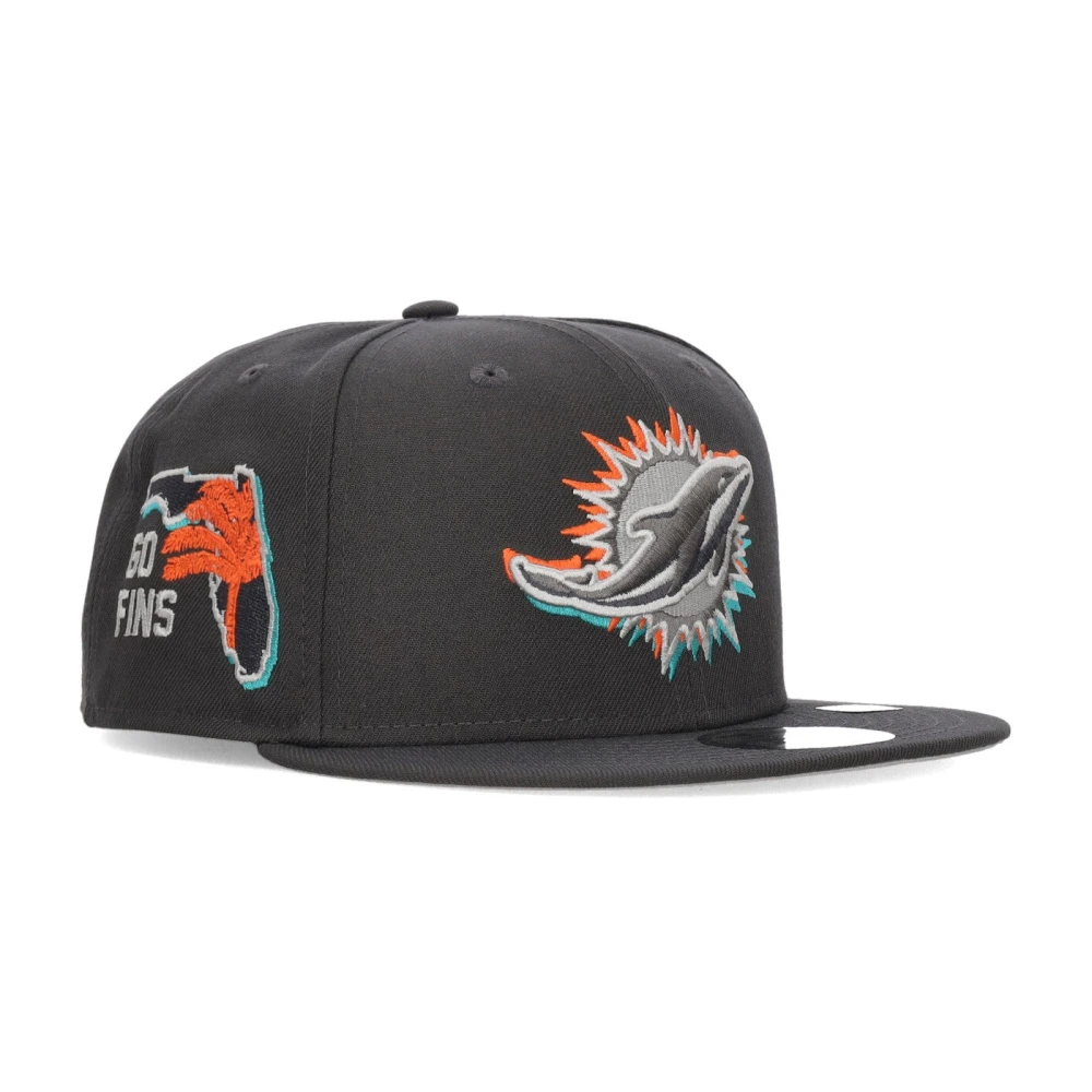 new era Miami Dolphins NFL Draft Hat Gray Unisex