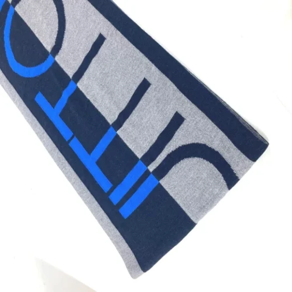 Louis Vuitton Vintage Pre-owned Wool scarves Blue Dames