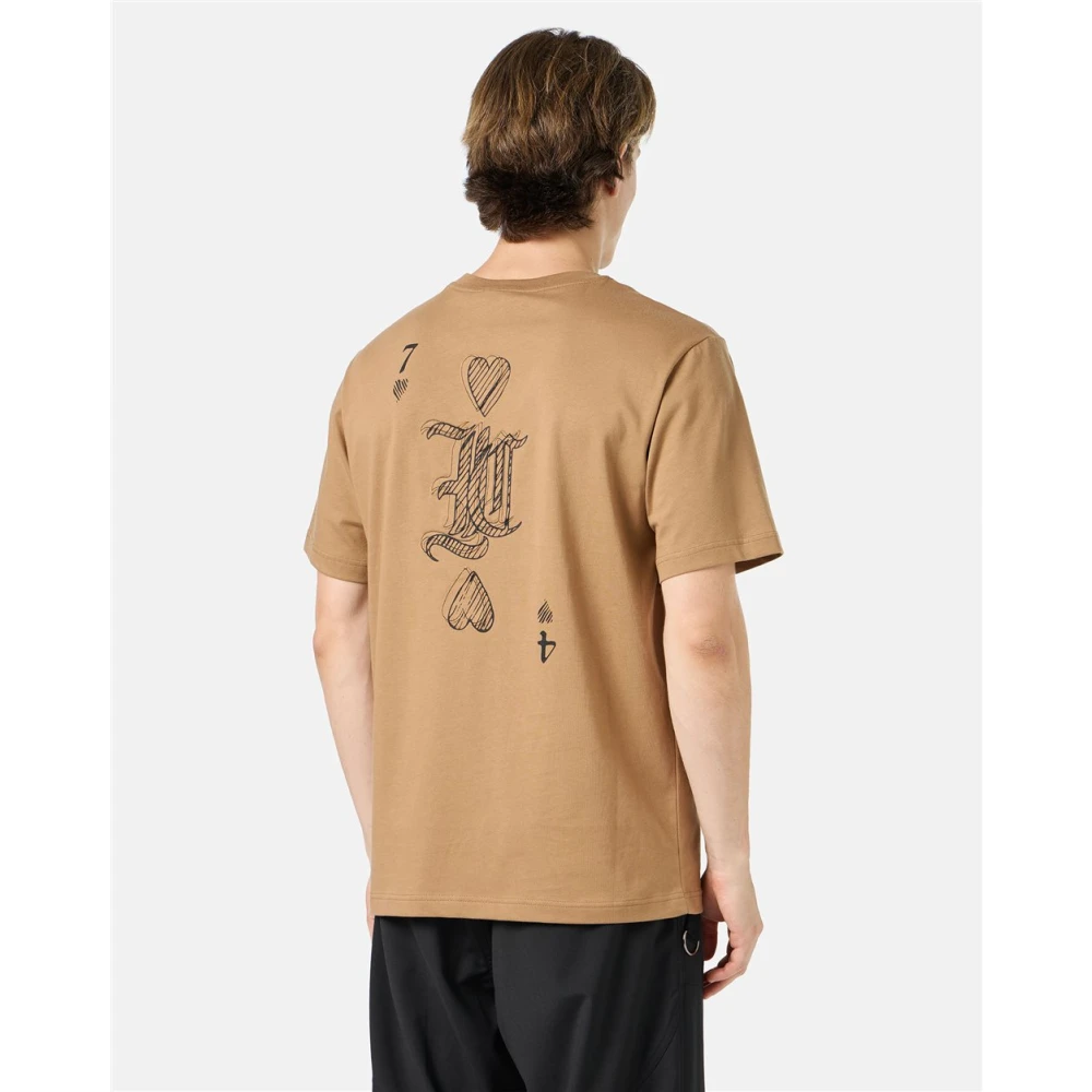 Iceberg T-shirt met korte mouwen met prints en borduursels Brown Heren