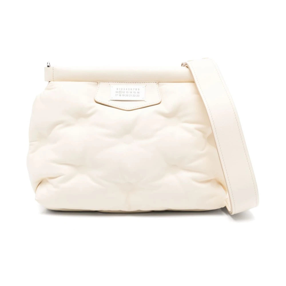 Maison Margiela Women's White Shoulder Bags, One Size, Quilted Shoulder Bag