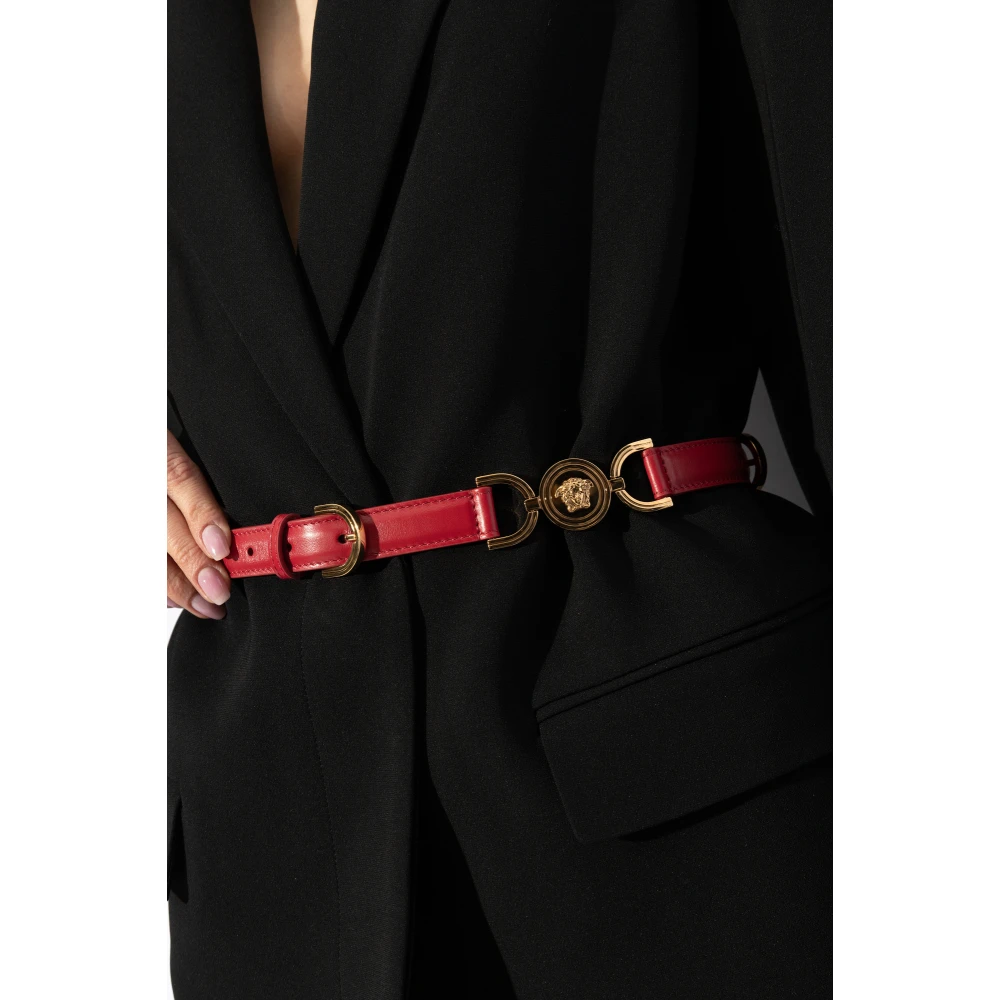 Versace Leren riem Red Dames