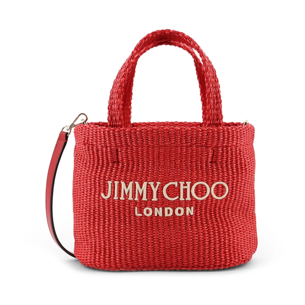 Jimmy Choo Women's Red Beach Tote Mini - Shopping Bags - One Size - Bags