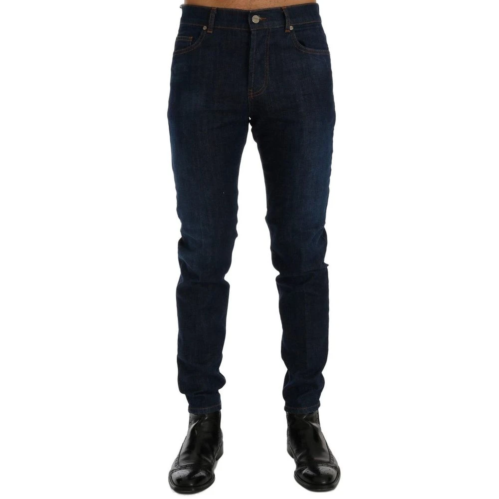 Frankie Morello Blå Slim Fit Jeans Aberdeen Blue, Herr