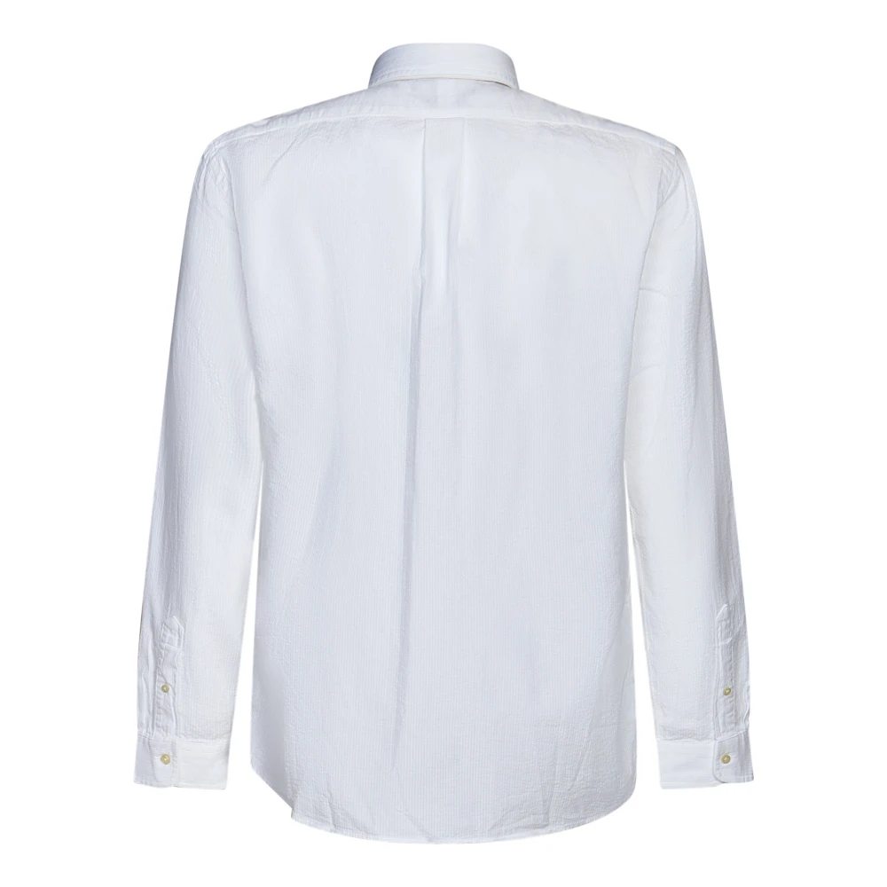 Polo Ralph Lauren Klassiek Wit Gestreept Overhemd White Heren