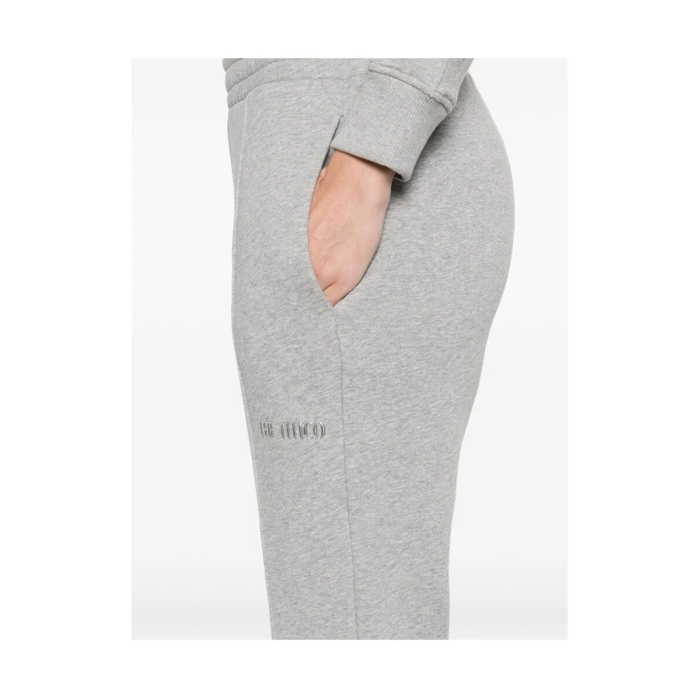 The Attico Heather Grey Elastische Taillebroek Gray Dames