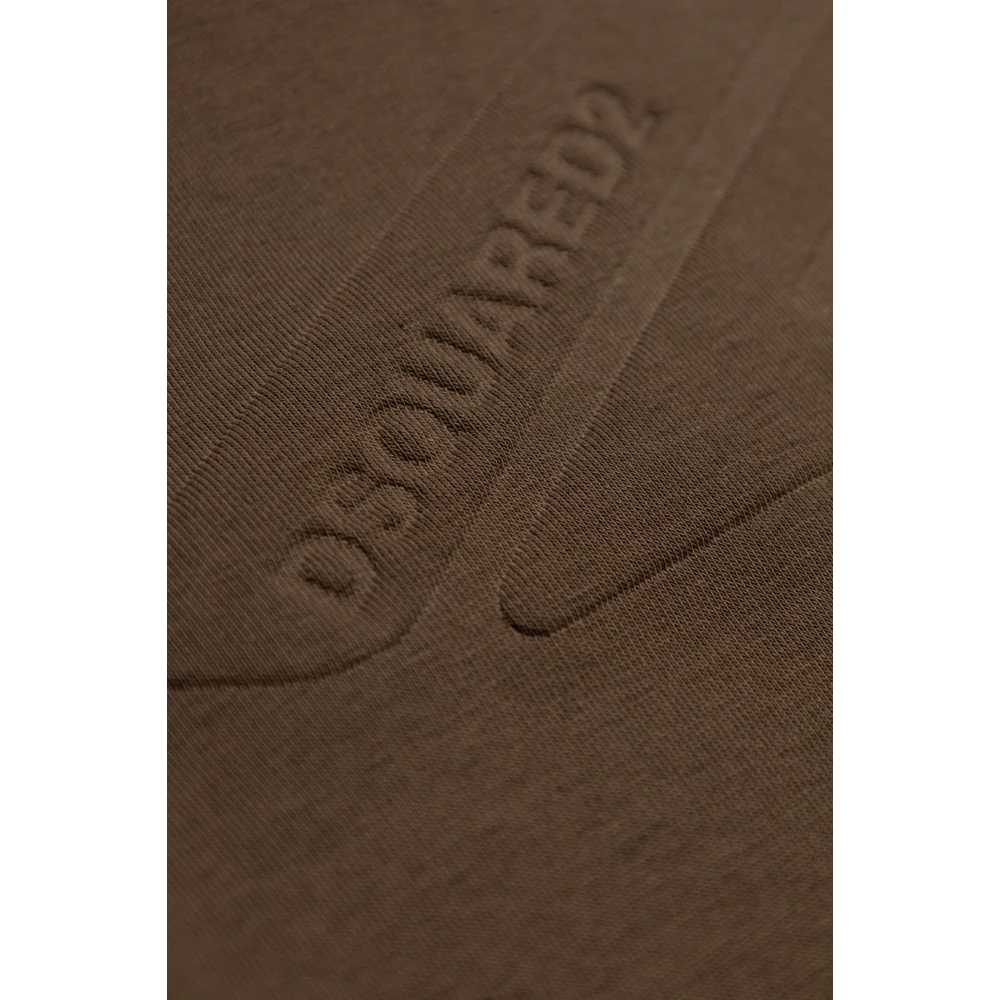 Dsquared2 T-shirt met logo Brown Heren