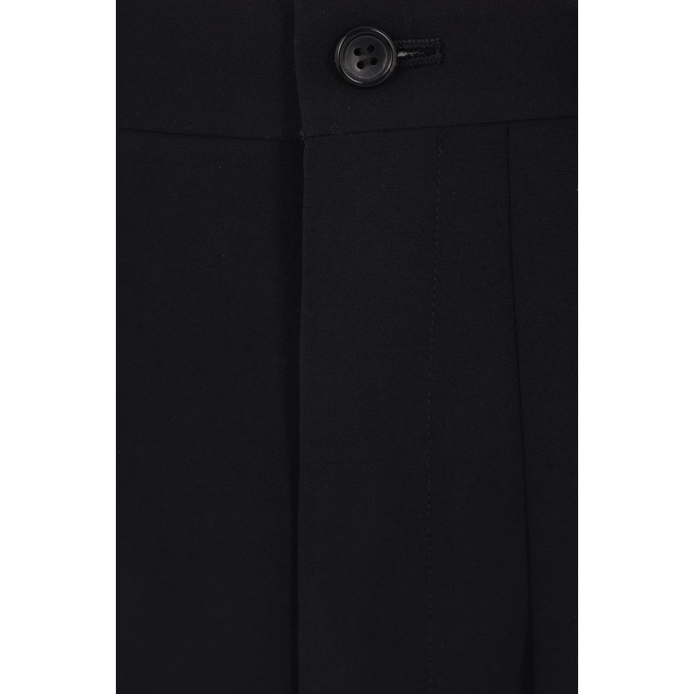 Comme des Garçons Blauwe Geplooide Shorts Blue Dames