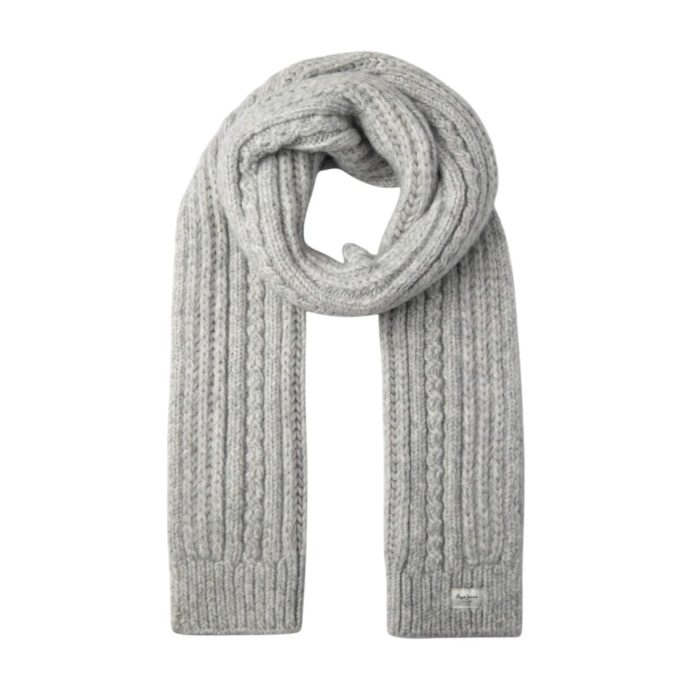 Pepe Jeans Women's Gray Francis Scarf - Winter Scarves - One Size - Accessories