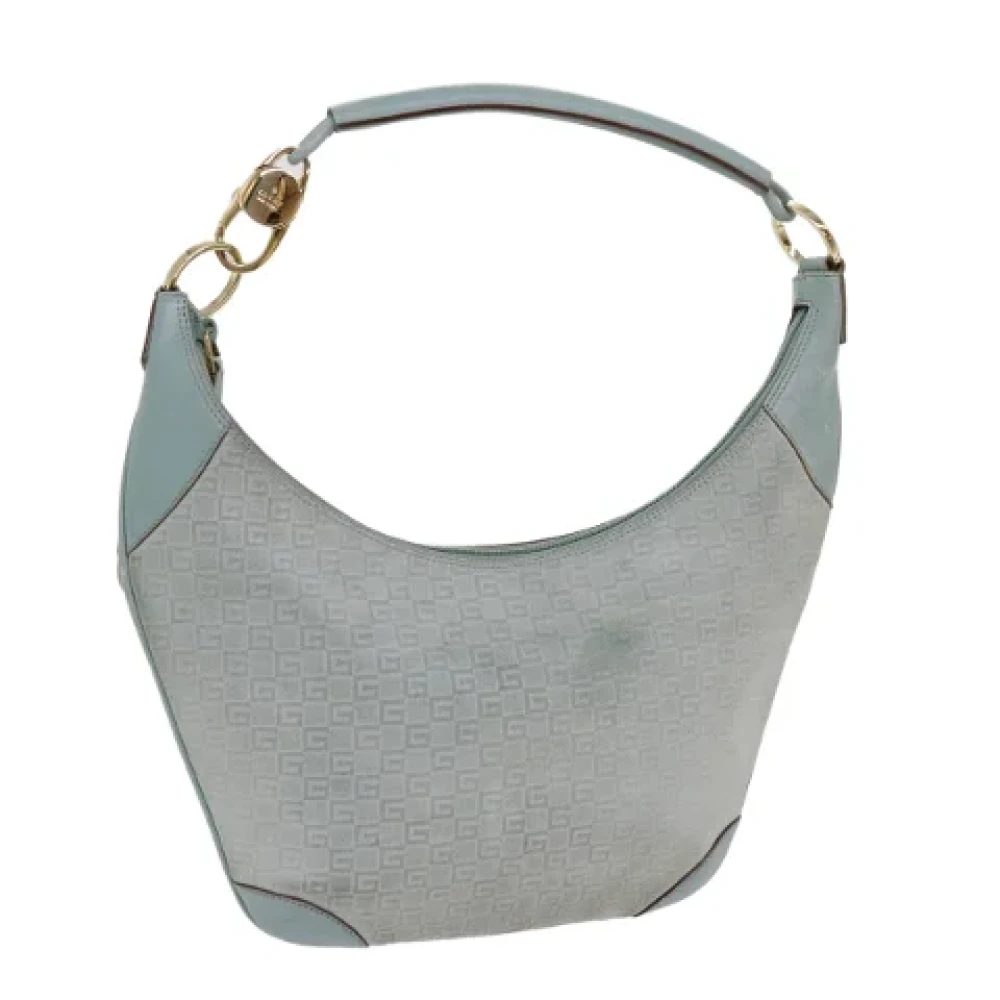 Gucci Vintage Pre-owned Canvas shoulder-bags Blue Dames