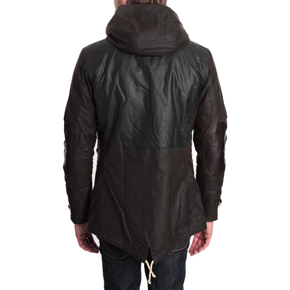 Barbour Gewaxte Olijf Game Jas Green Heren