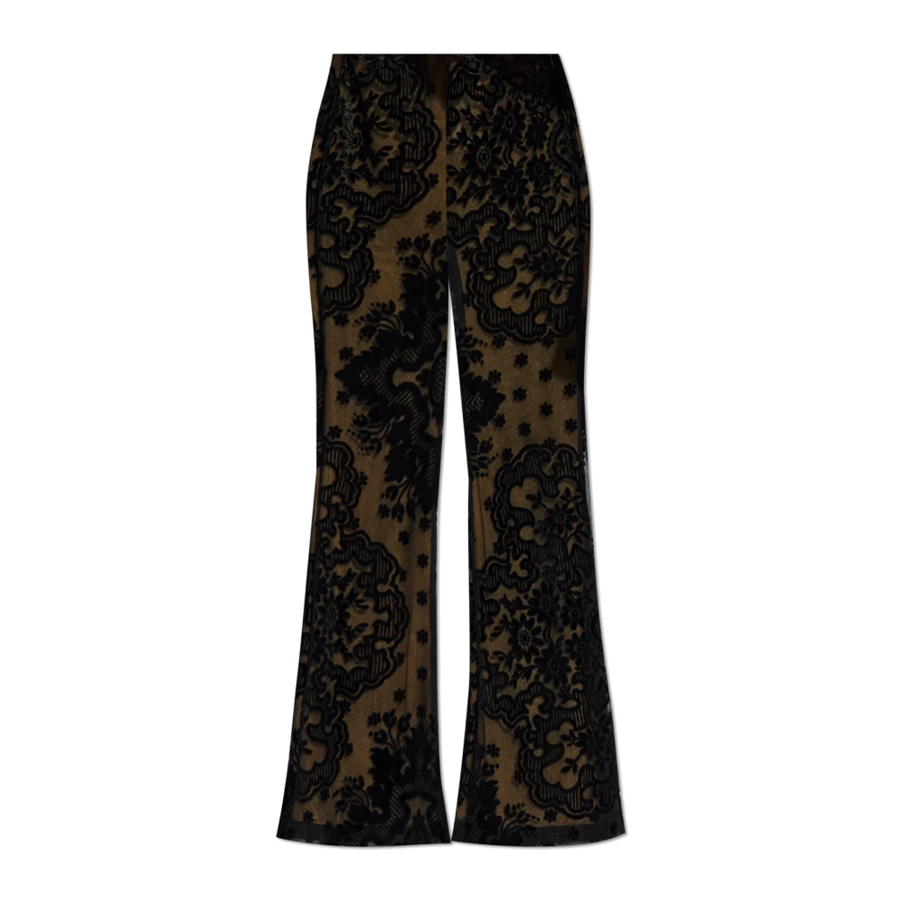 ETRO Bloemenpatroon broek Black Dames