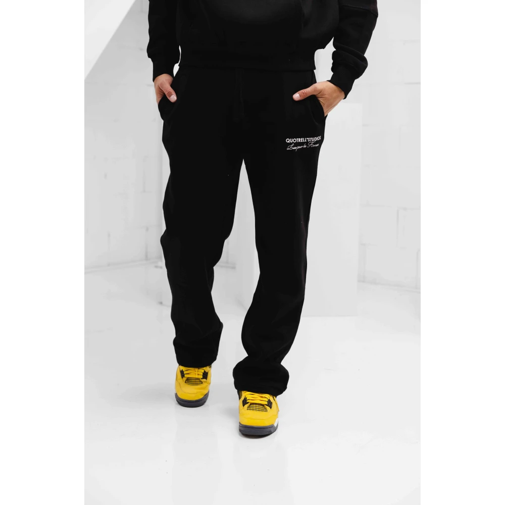 Quotrell Zwart Heren Trainingspak Hoodie Lange Mouw Black Heren