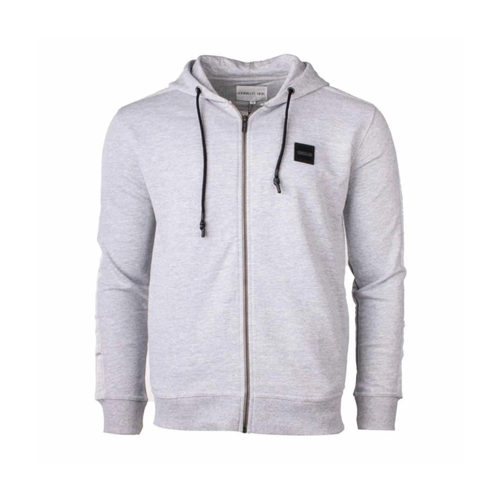 Cerruti 1881 Grijze Hoodie met Rits Gray Heren
