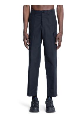 pantalon-cargo-en-serge-de-coton-noir