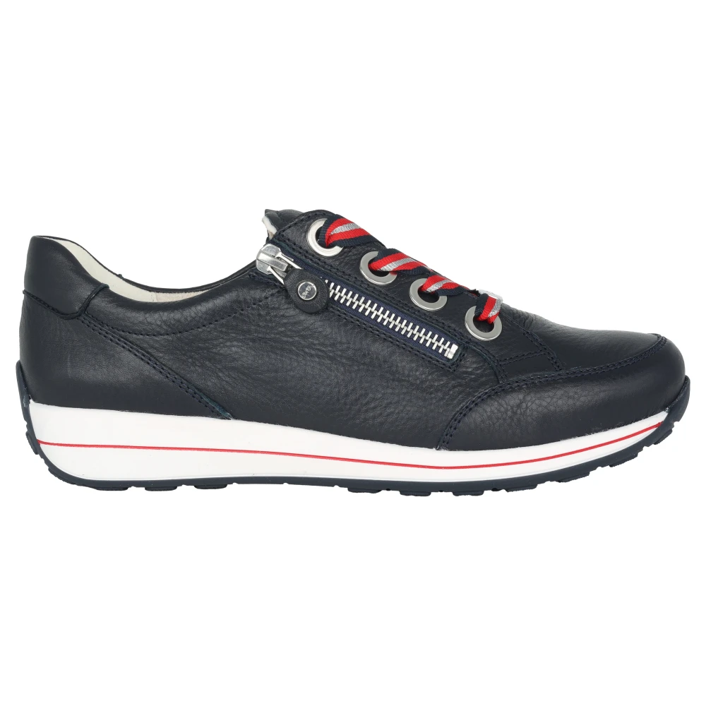 ara Blauwe Lace-Zip Sneaker voor Vrouwen Dames Schoenen