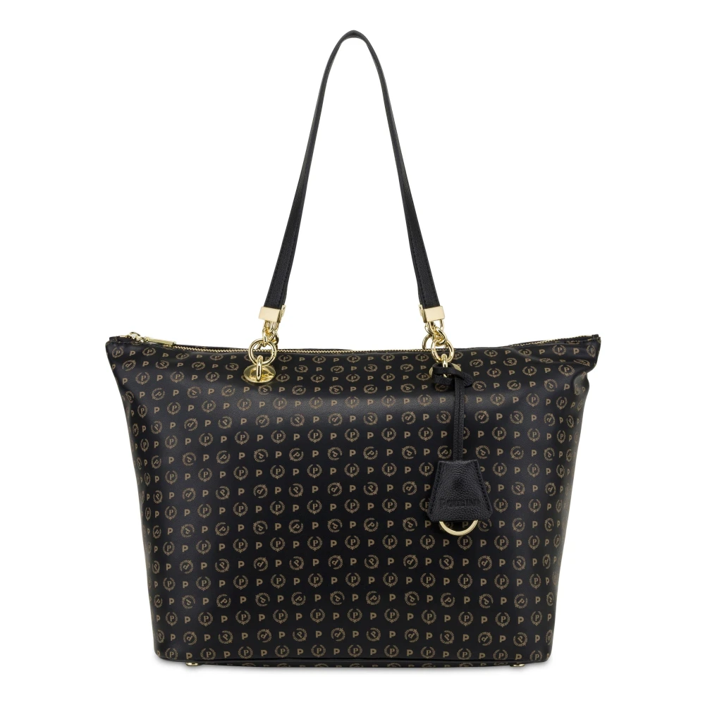 Pollini Women's Black Heritage Shopping Bag - Shopping Bags - One Size - Bags