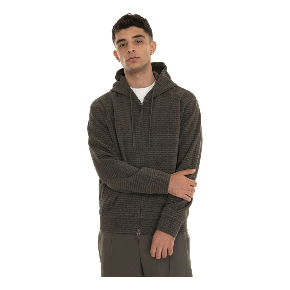 Emporio Armani Casual Sweatshirt voor Mannen Green Heren