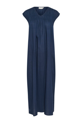 midnight-marine-dress-with-ruched-shoulders