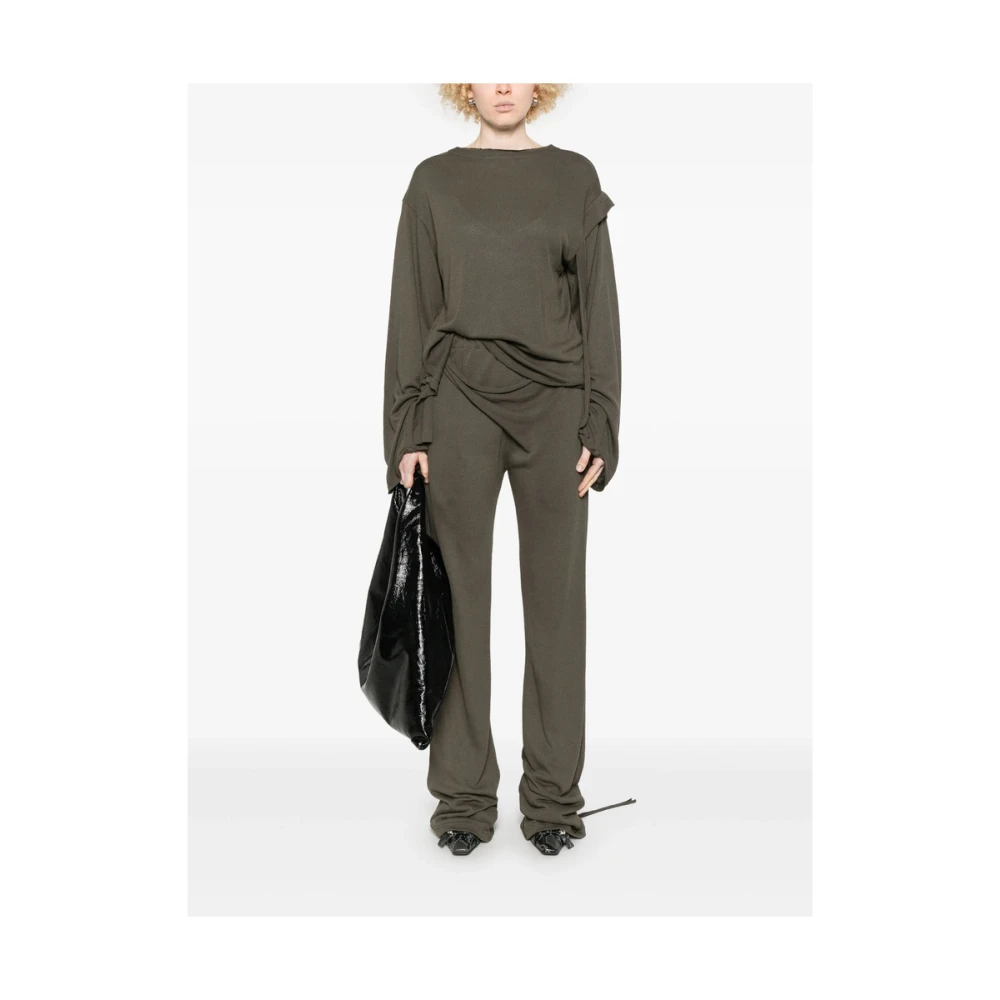 Ottolinger Donkergroene Omslagrok Elastische Taille Green Dames
