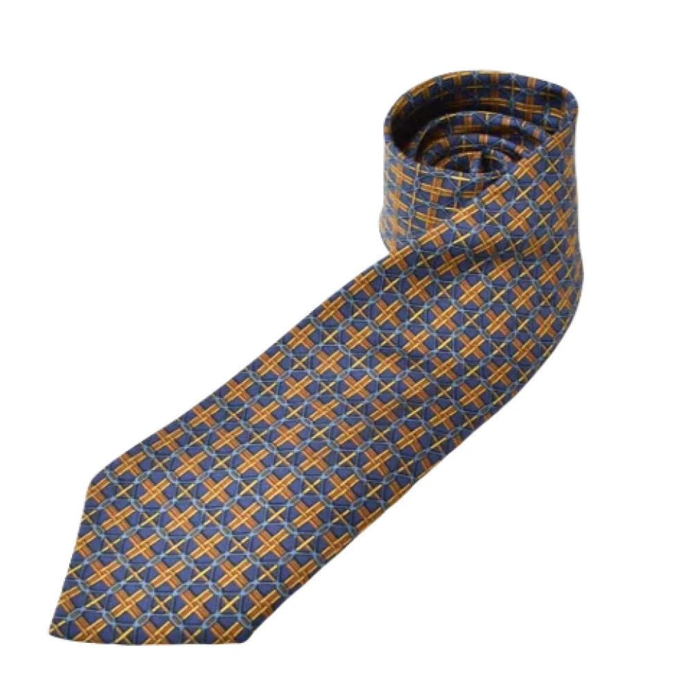 Hermès Vintage Pre-owned Canvas home-office Blue Heren