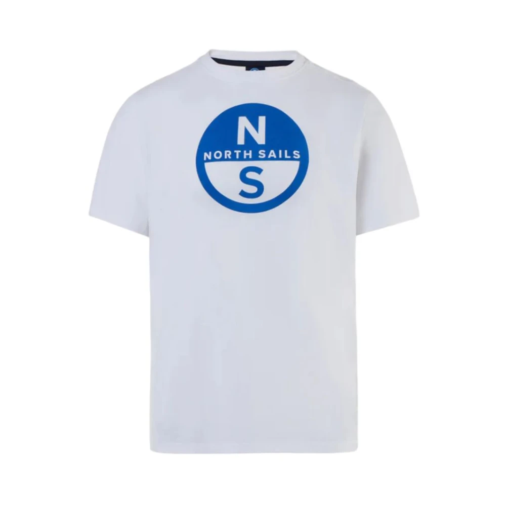 North Sails Men's White T-Shirts, S, Short Sleeve T-Shirt