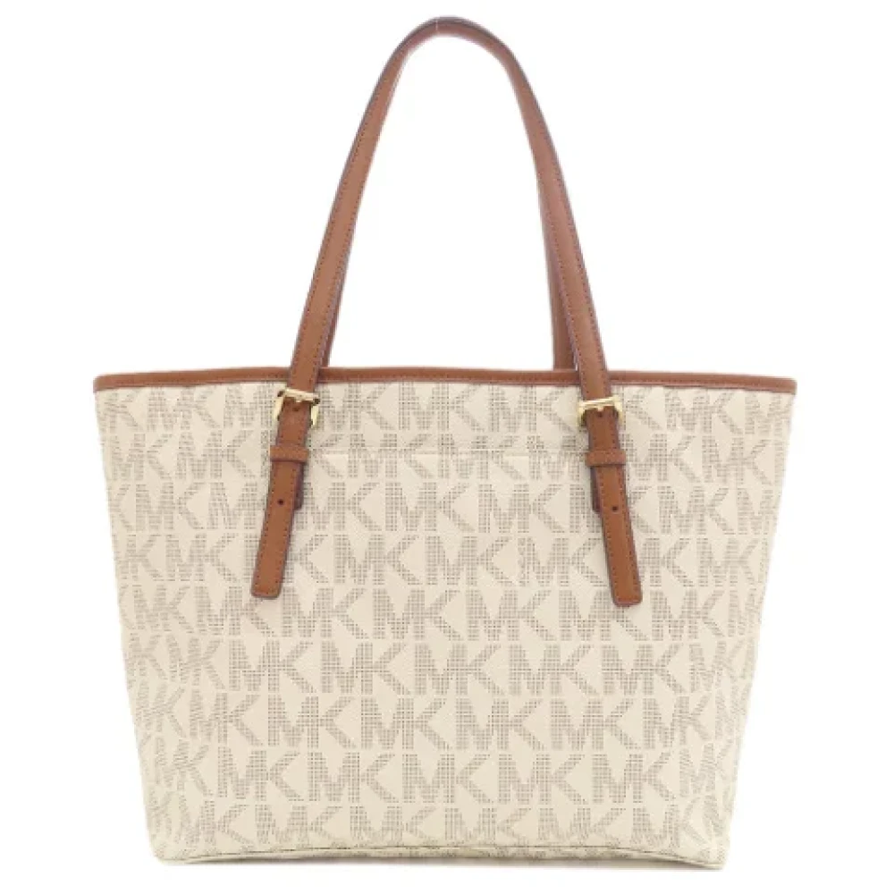 Michael Kors Pre-owned Fabric totes Beige Dames