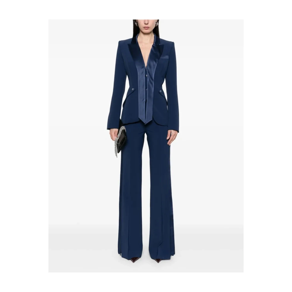Elisabetta Franchi Stijlvolle Casual Broeken voor Vrouwen Blue Dames