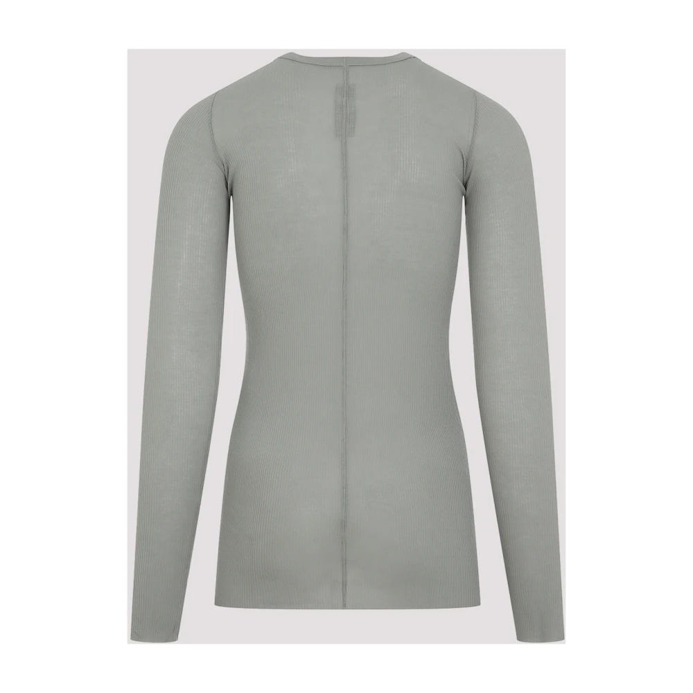 Rick Owens Rib Long Sleeve Tee Green Heren