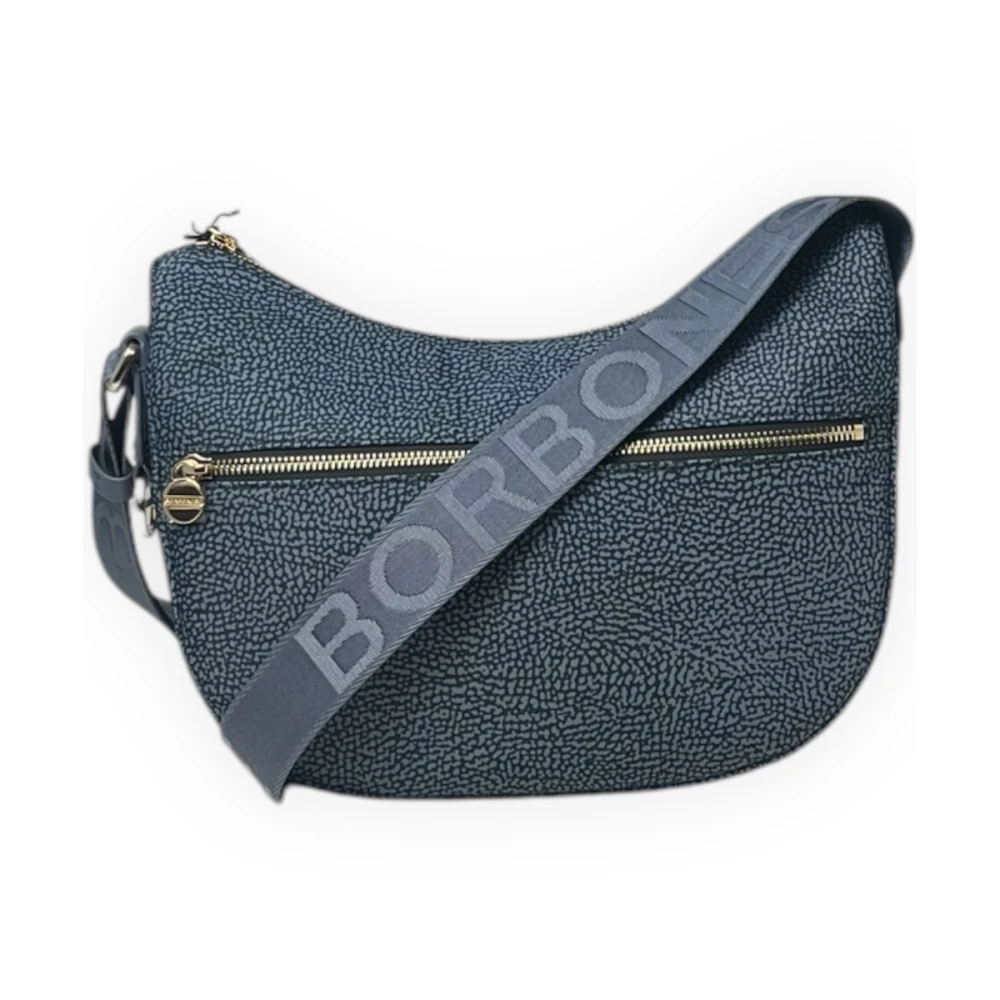 Borbonese Women's Blue Cross Body Bags, One Size, Luna Small Bag