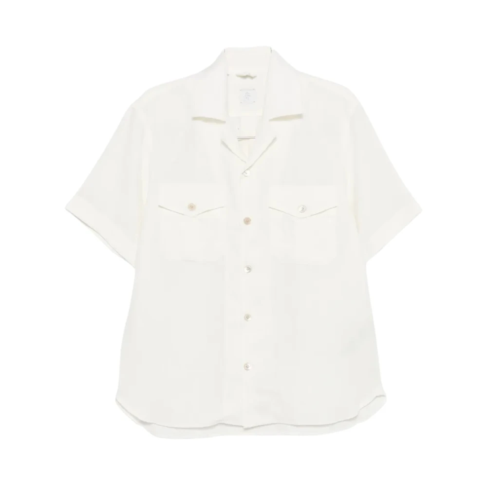 Eleventy Mannelijk Wit Overhemden Heren, Xl, Camicia Collo Bowling 2 Tasche