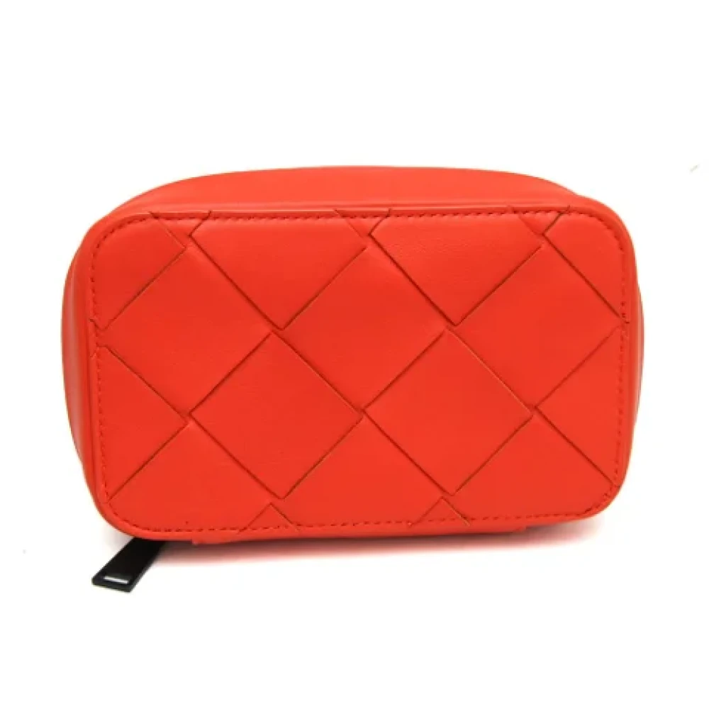 Bottega Veneta Vintage Pre-owned Fabric pouches Orange Dames