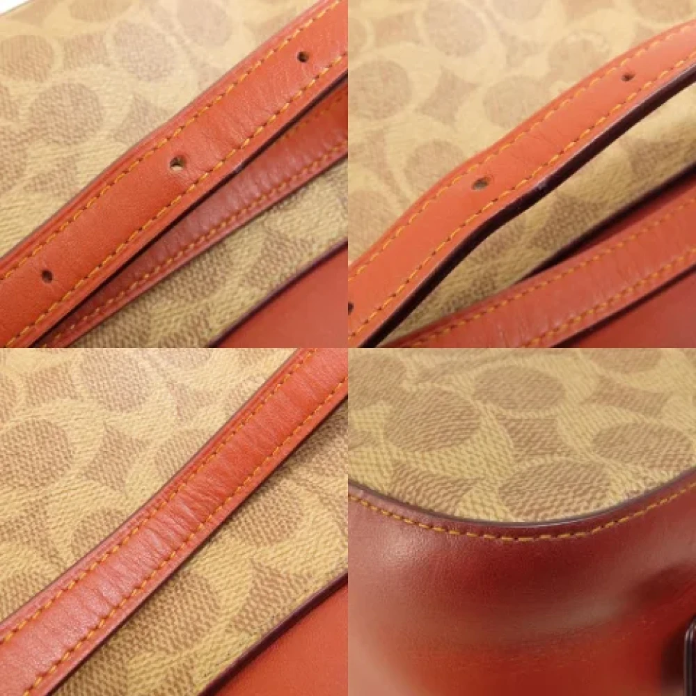 Coach Pre-owned Plastic shoulder-bags Brown Dames