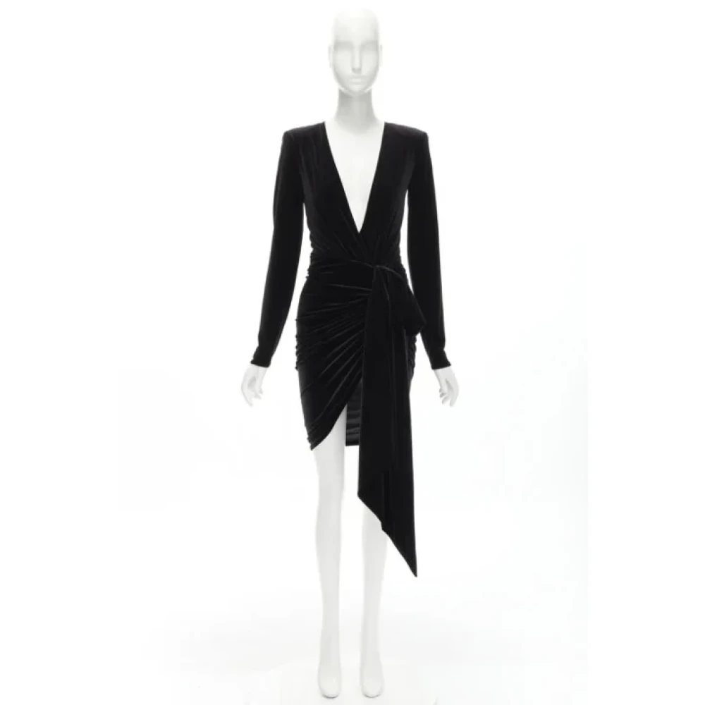 Alexandre Vauthier Pre-owned Velvet dresses Black Dames