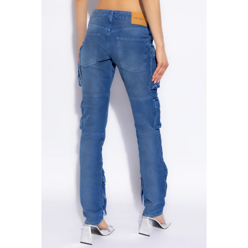 The Attico Jeans met logo Blue Dames
