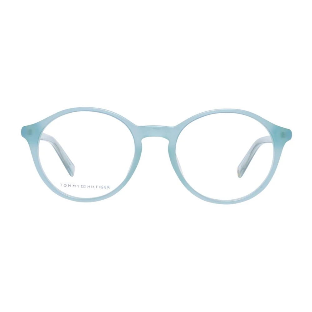 Tommy Hilfiger Blauwe Ronde Kunststof Optische Monturen Multicolor Dames