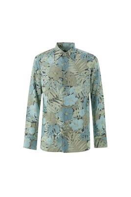 light-blue-floral-print-shirt