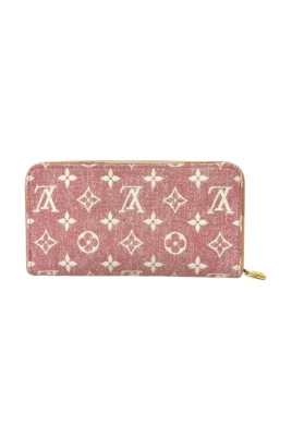 Pre-owned Monogram Denim Long wallet (bi-fold)