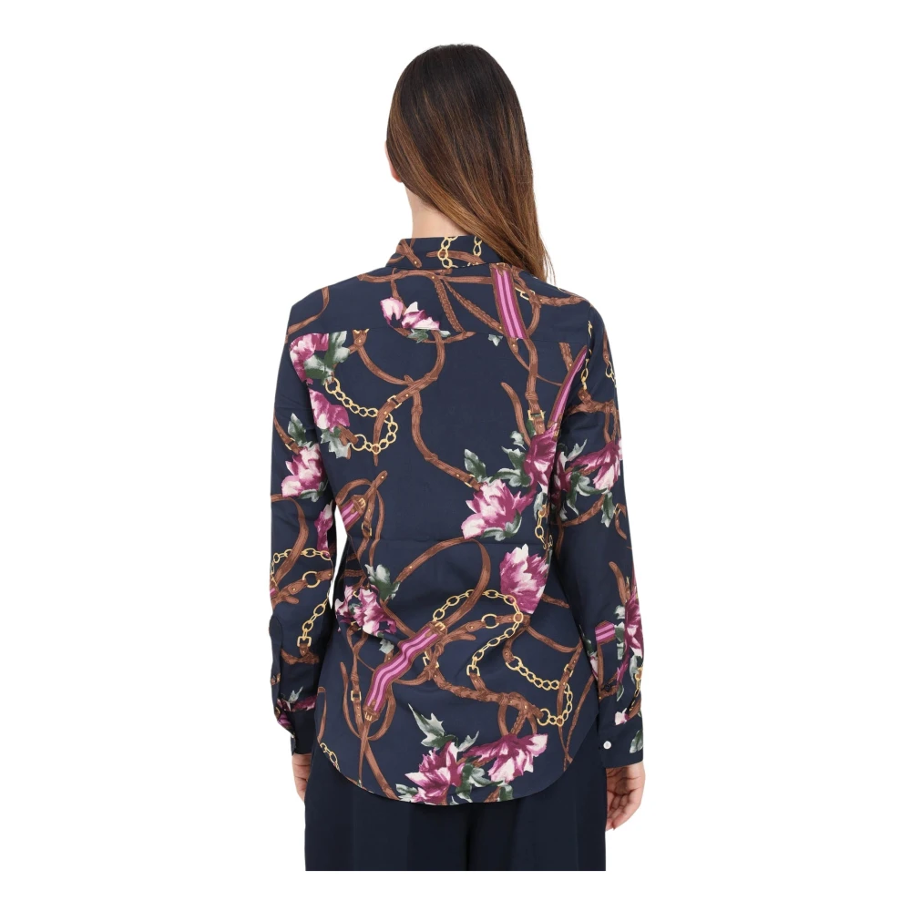 Ralph Lauren Kristy Long Sleeve Button Front Shirt Multicolor Dames