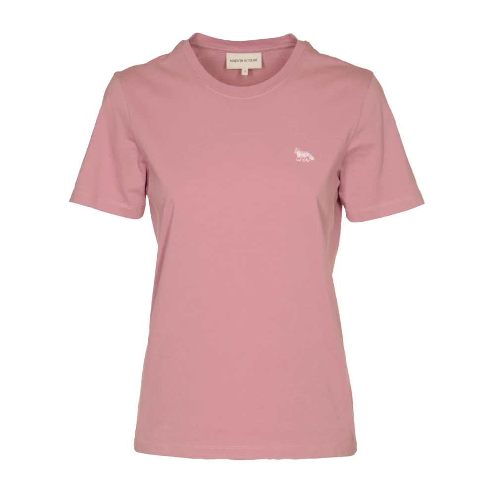Maison Kitsuné Baby Fox Patch T-shirt Pink Dames