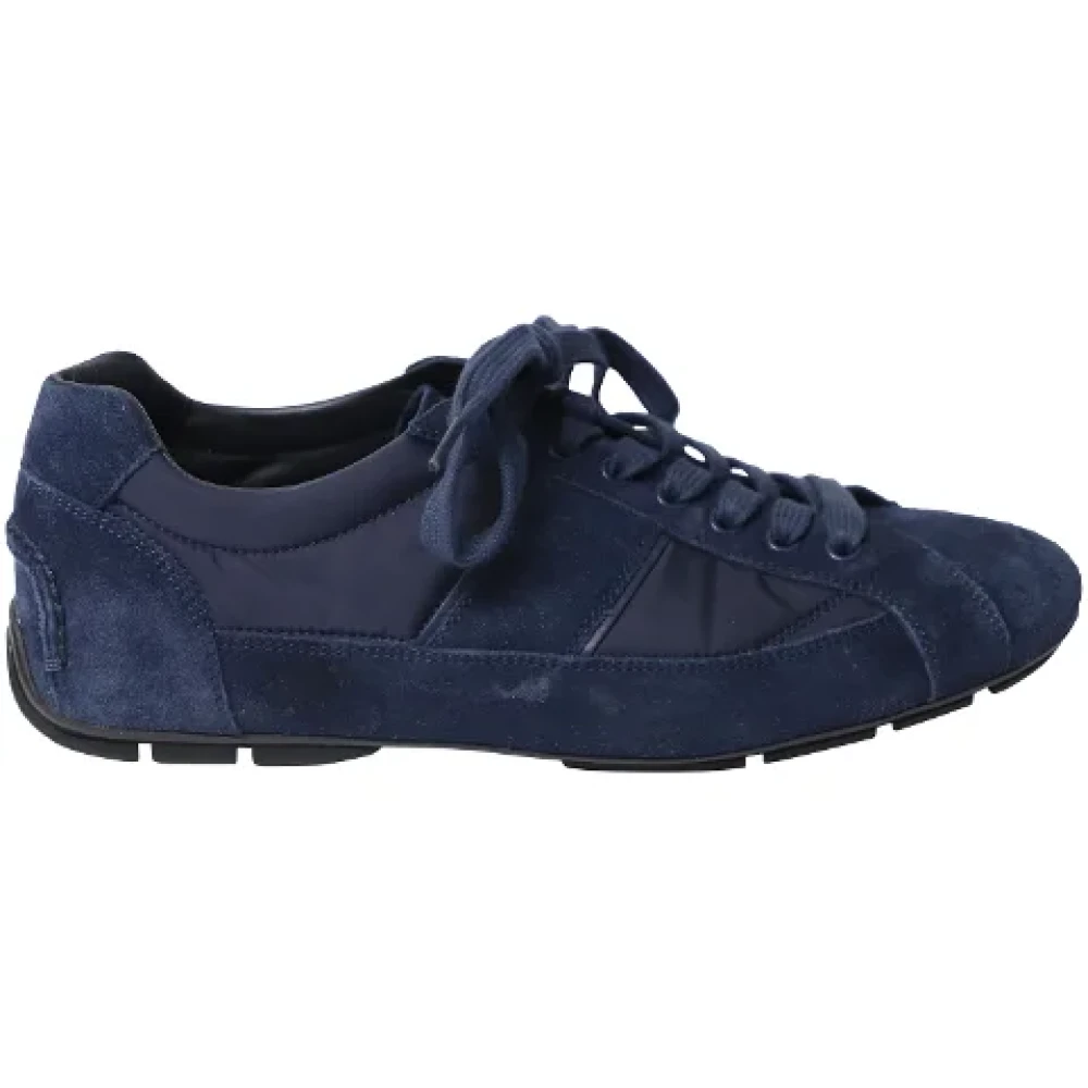 Prada blue hot sale suede shoes