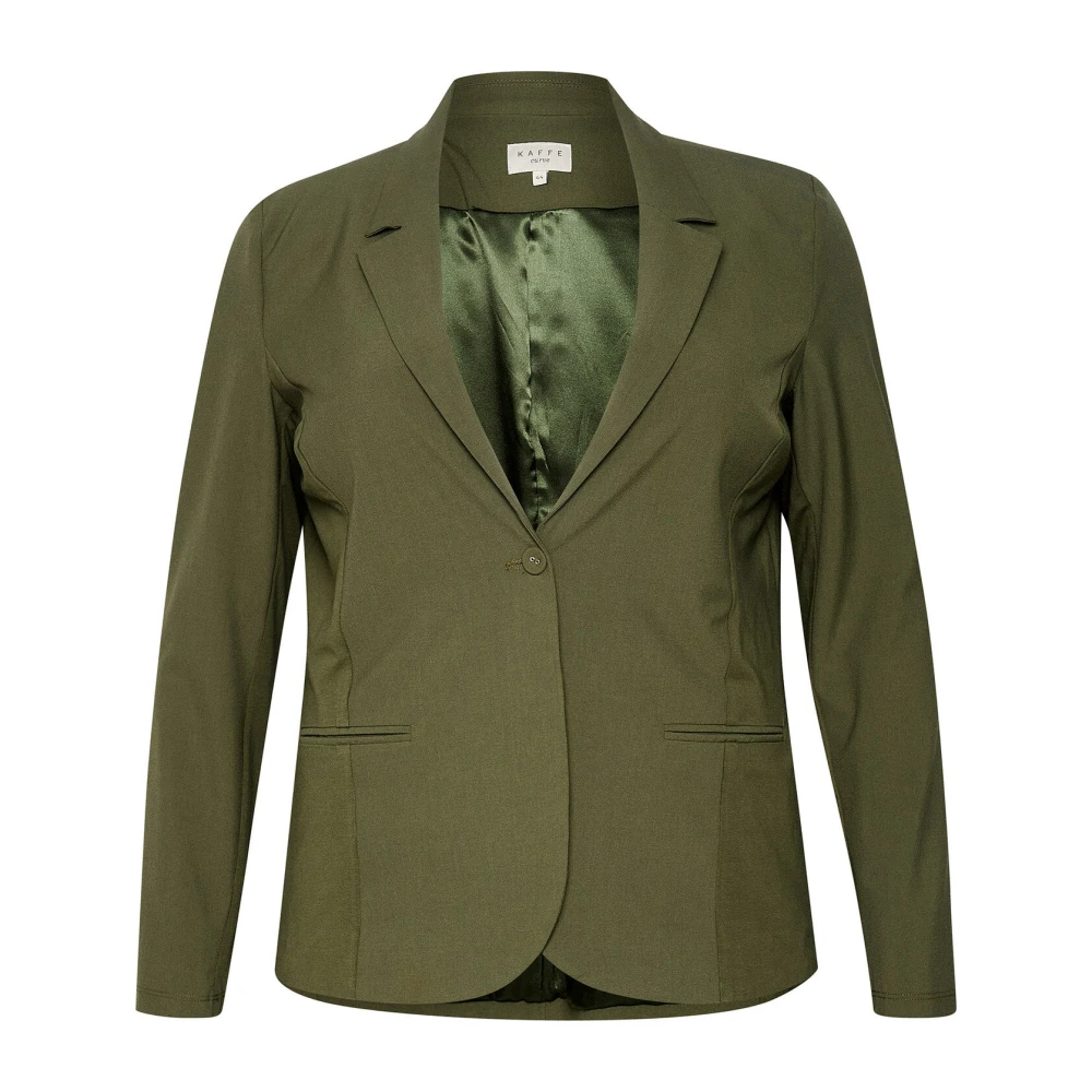 Kaffe Curve Women's Green 6XL, Classic Blazer Grape Leaf