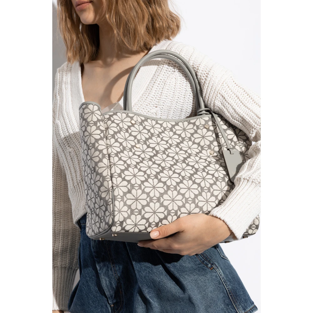 Kate Spade Bloemen tote tas shopper type Gray Dames