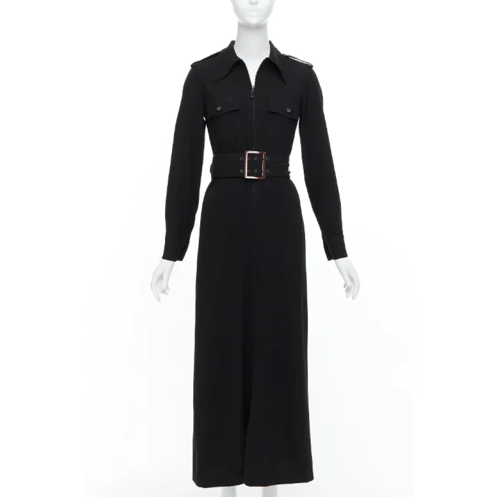 Gucci Vintage Pre-owned Wool dresses Black Dames