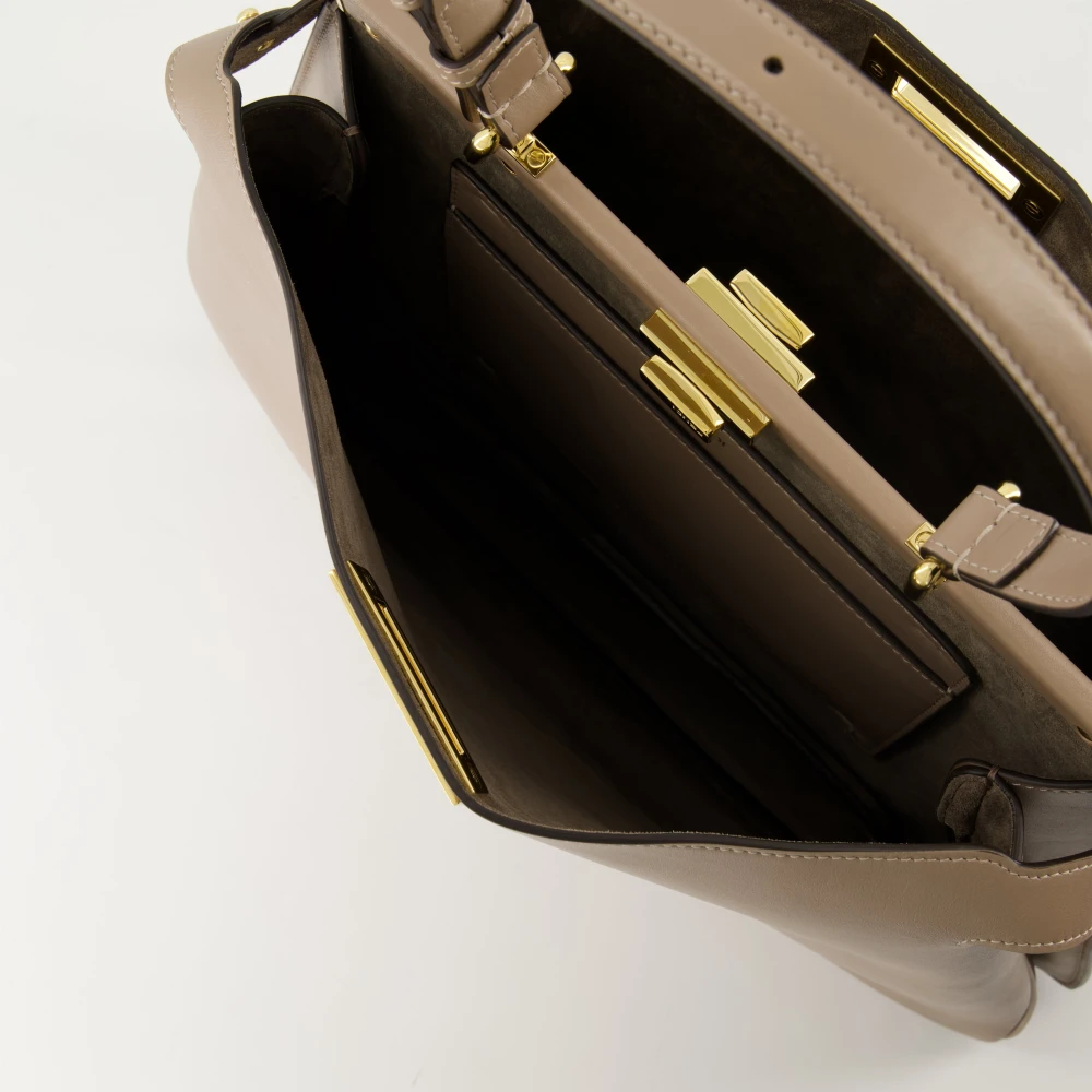 Fendi Zachte Peekaboo Beige Accessoire Vrouw Beige Dames