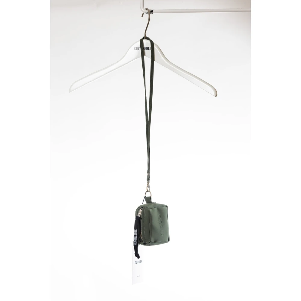 Stutterheim Waterdichte Mini Tas met Afneembare Band Green Dames