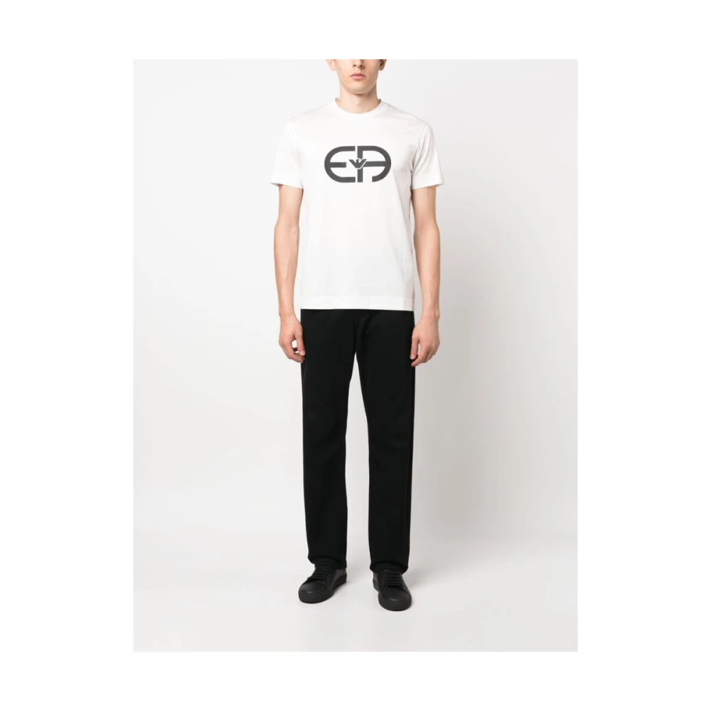 Emporio Armani Logo Crew-neck T-shirt White Heren