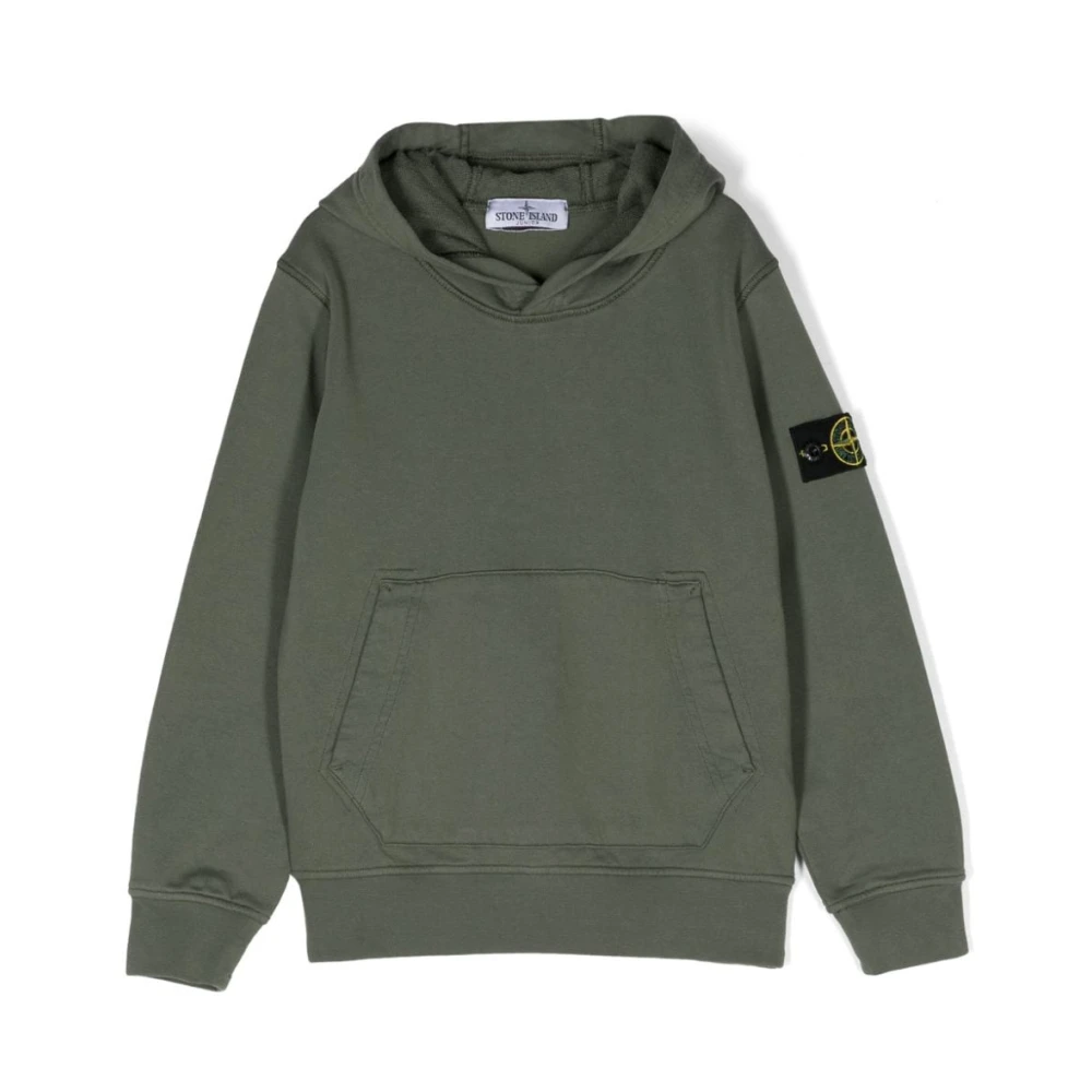 Stone Island Olivgrön Huvtröja Green, Pojke